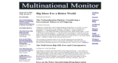 Desktop Screenshot of multinationalmonitor.org