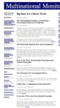 Mobile Screenshot of multinationalmonitor.org